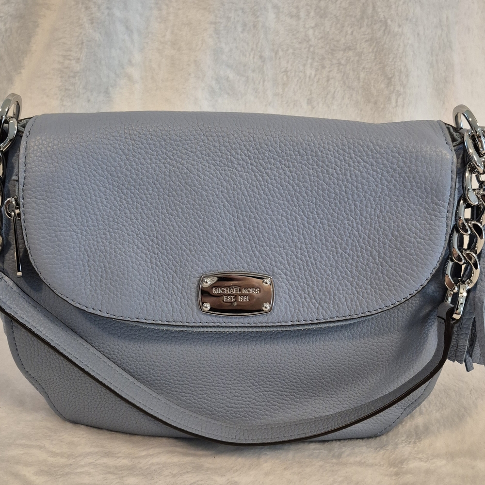 Michael Kors Blue Leather Shouldet/Crossbody Bag
